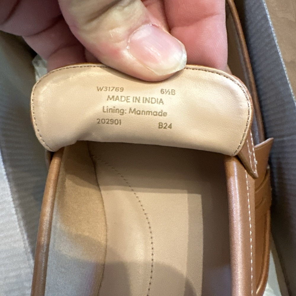 Cole Haan Haverhill Penny Loafers British Tan Leather W31769 Womens size 6.5 B - Picture 4 of 6